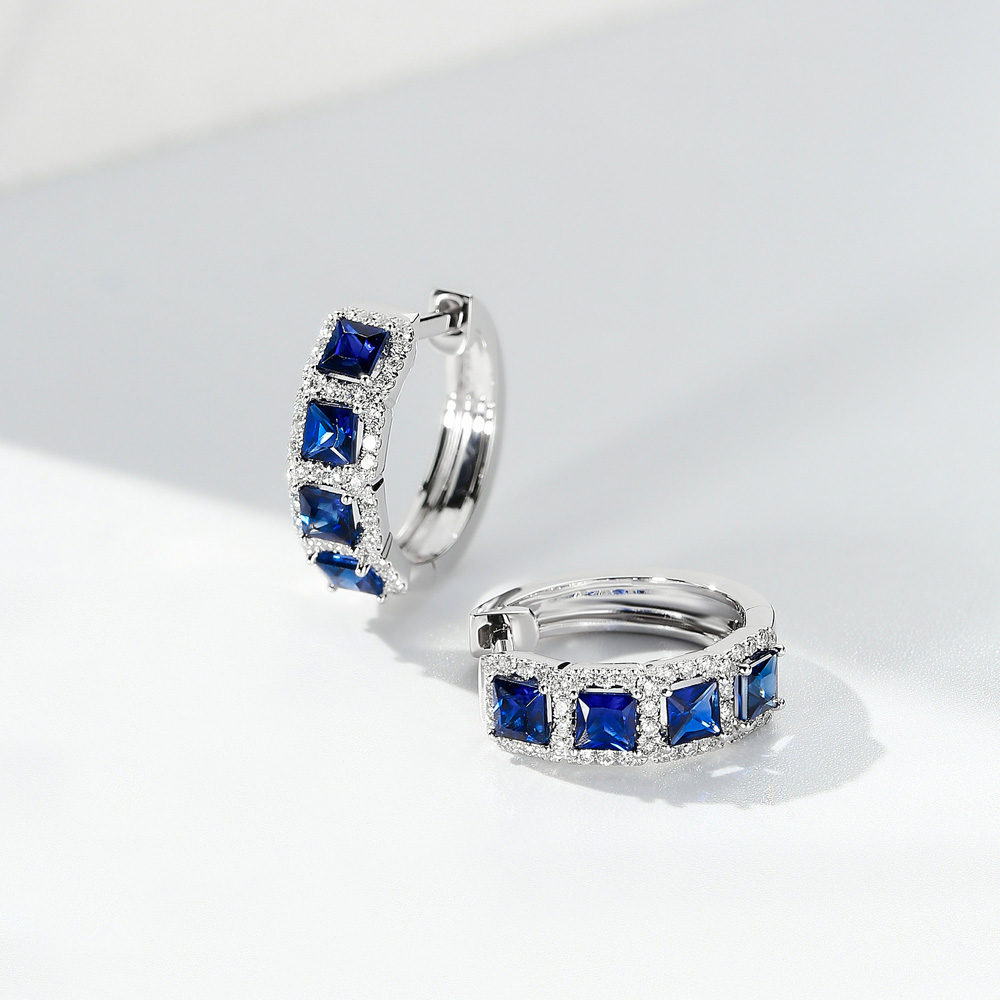 Only You Cherished Collection 18K Gold & Sapphire Earrings
