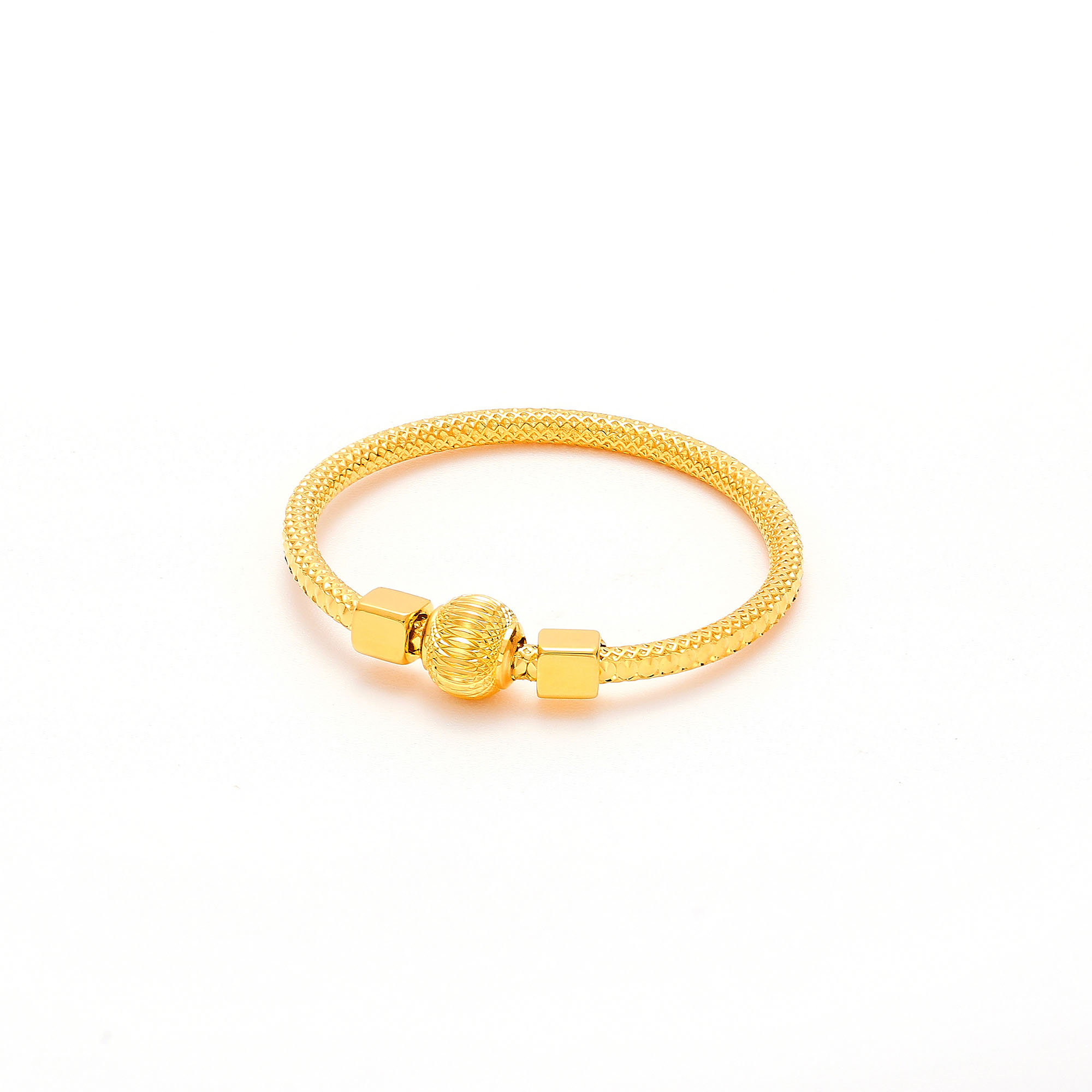 "Luxury Radiance" 5G Gold CNC Ring