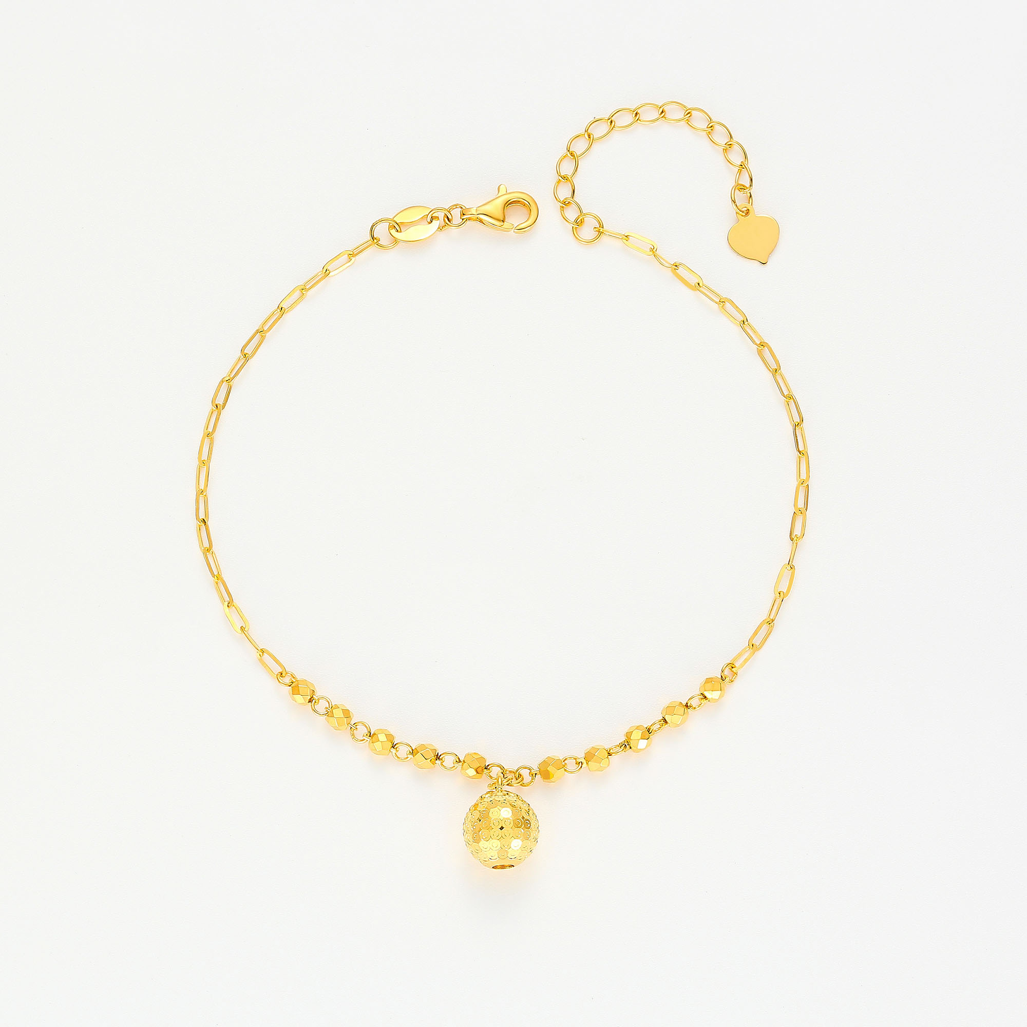 Party Collection · 5G Gold CNC Disco Ball Bracelet