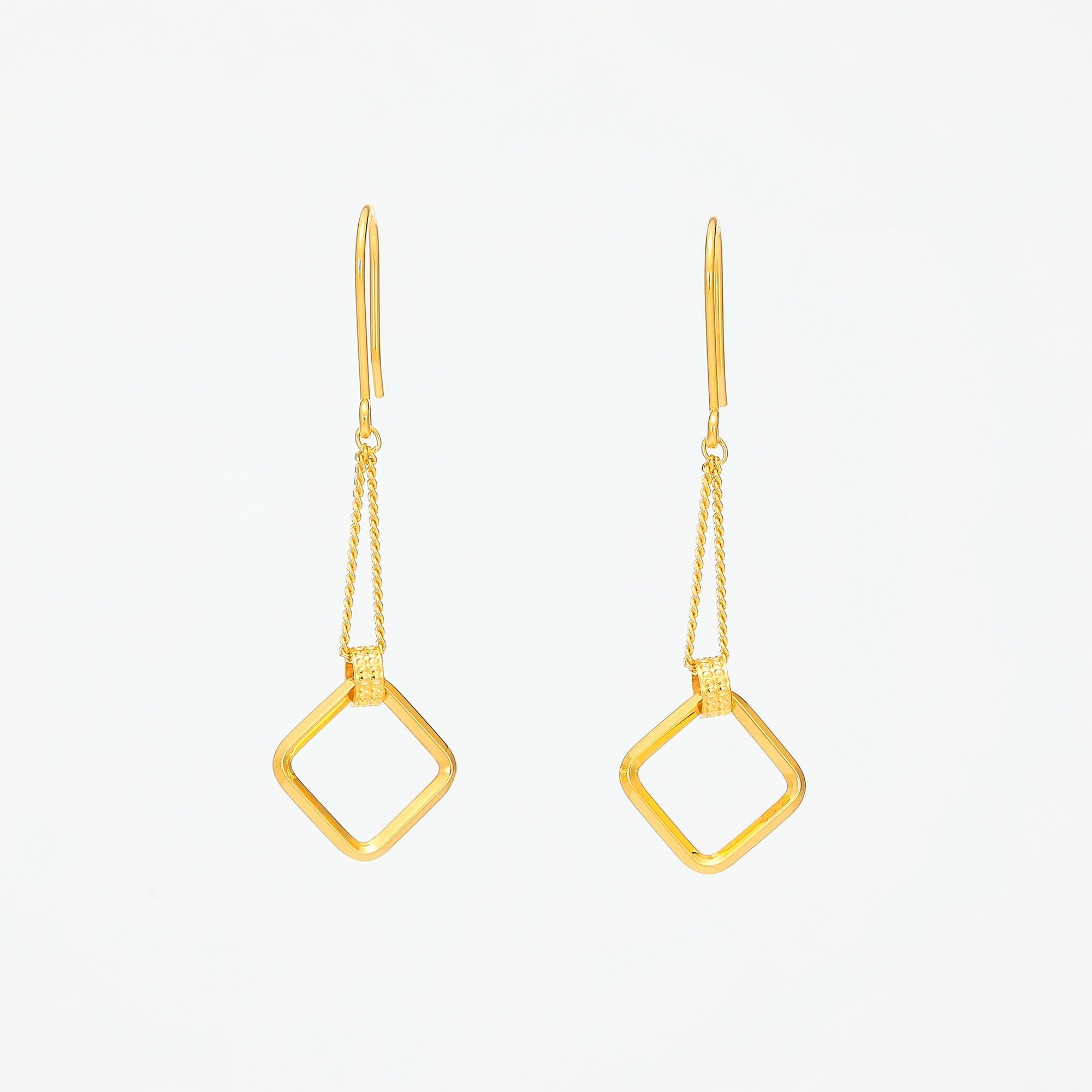 Style Edge Light · 5G Gold CNC Geometric Earrings