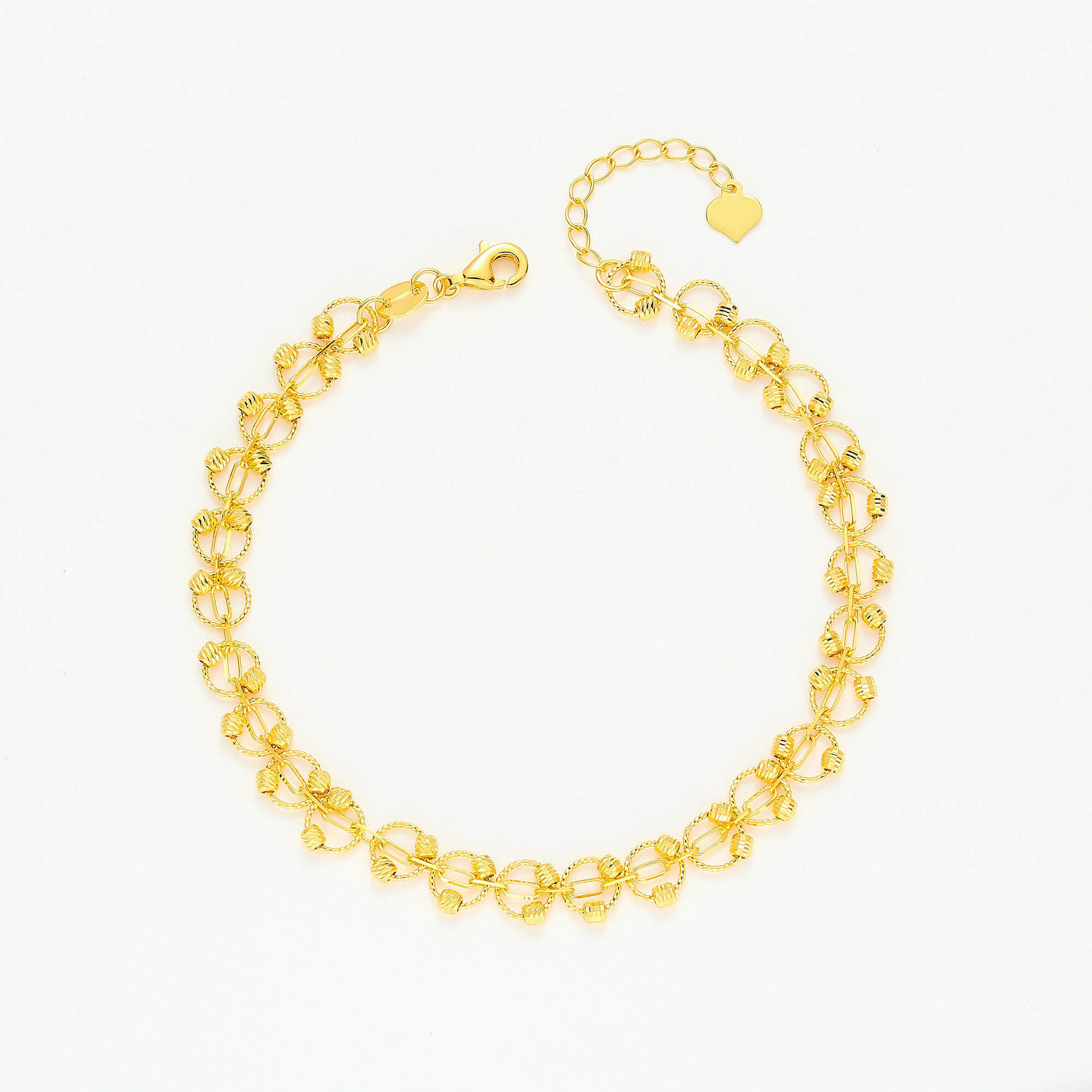 Silken Whispers · 5G Gold CNC Lace Bracelet