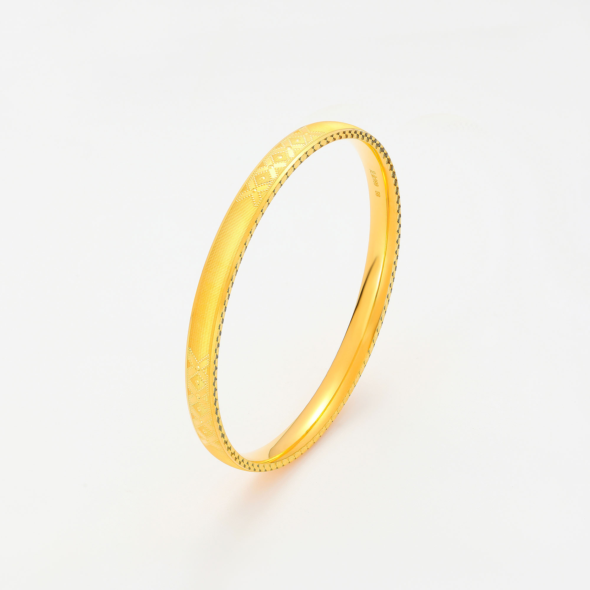 X-Exploration Series · 5G Gold CNC Hollow Bracelet