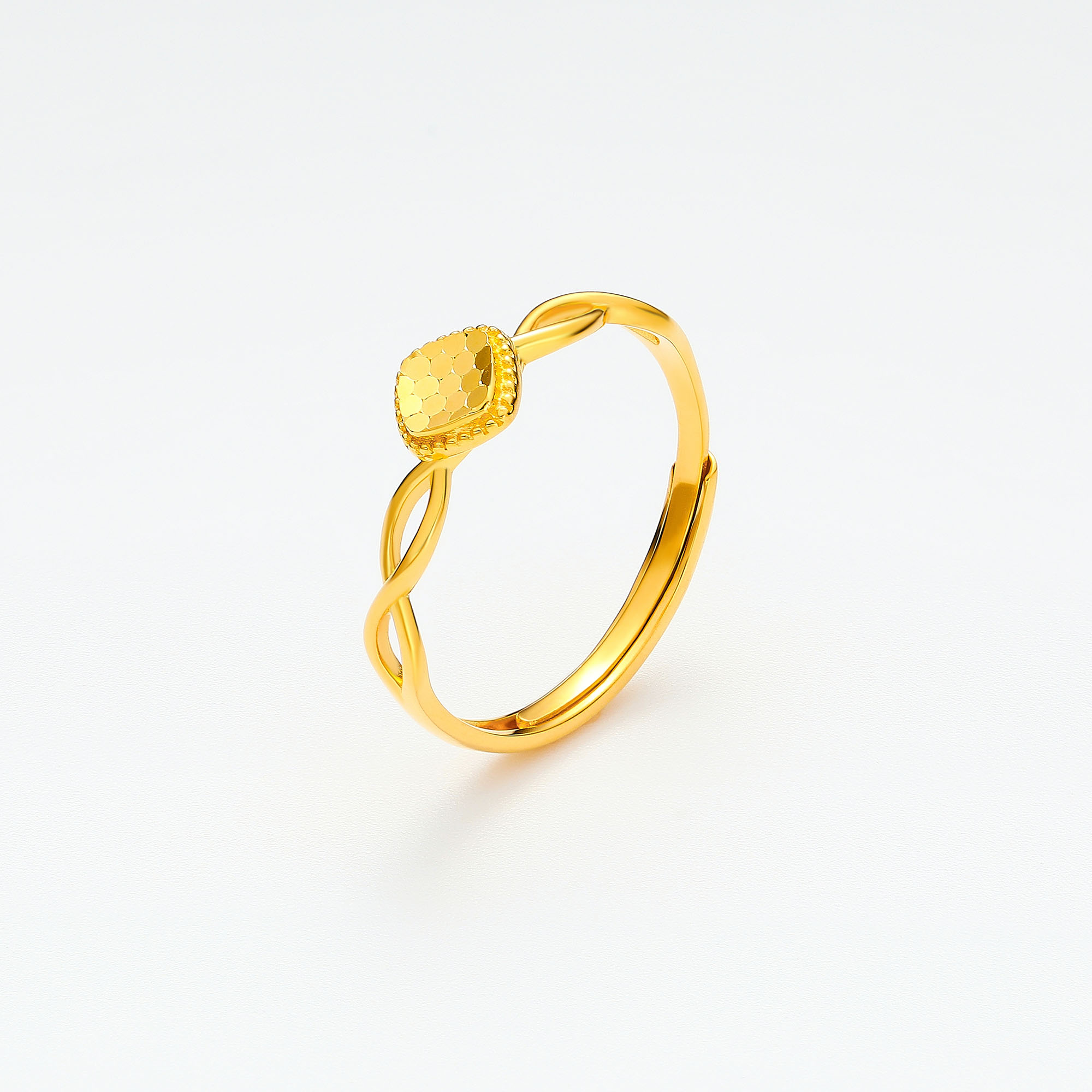 Bond Series · 5G Gold Little Cube Sugar Ring