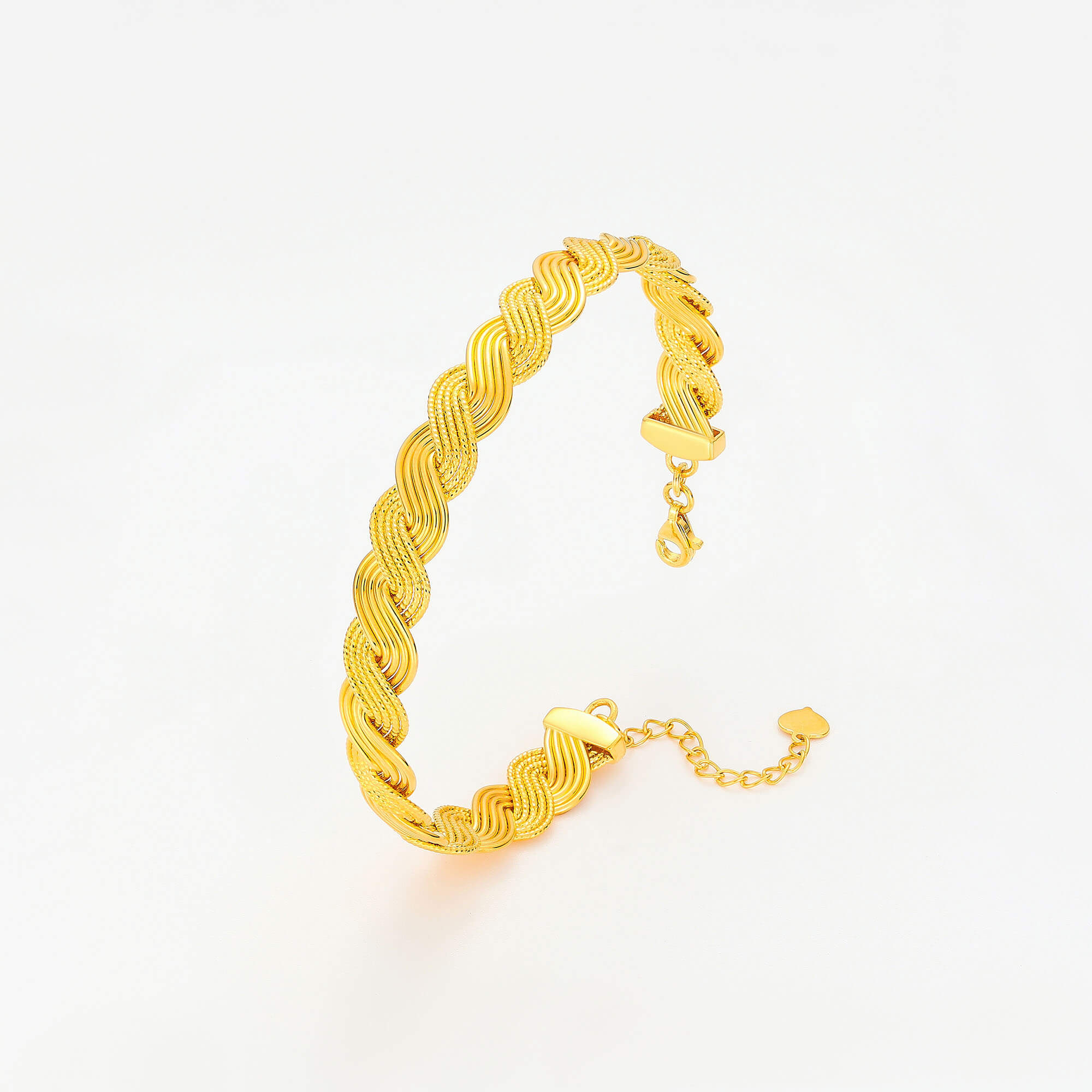 Elegant Symphony Series · 5G Gold Filigree Braided Bracelet