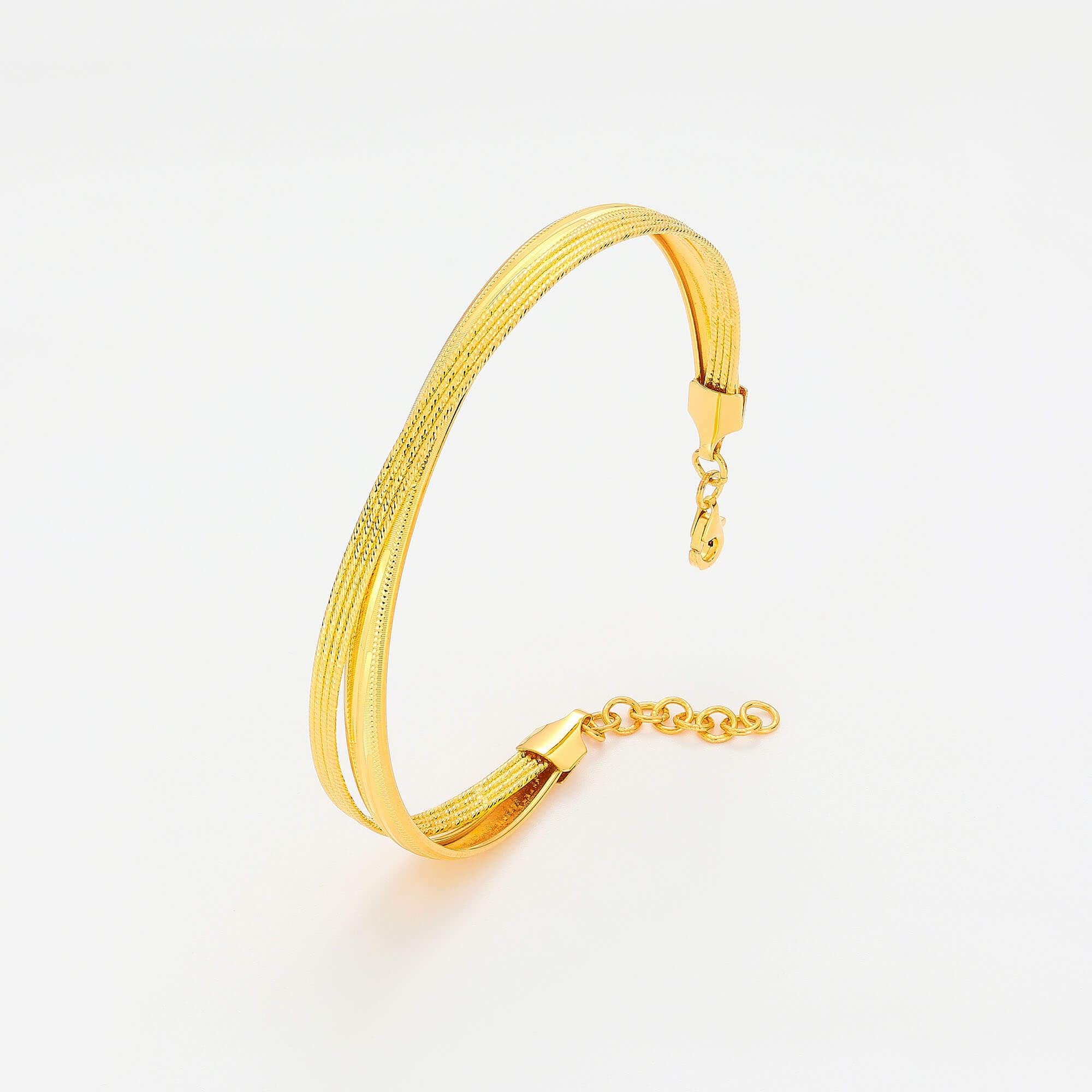 Luxurious Elegance Rhythm Collection · 5G Gold Velvet Filigree Bracelet