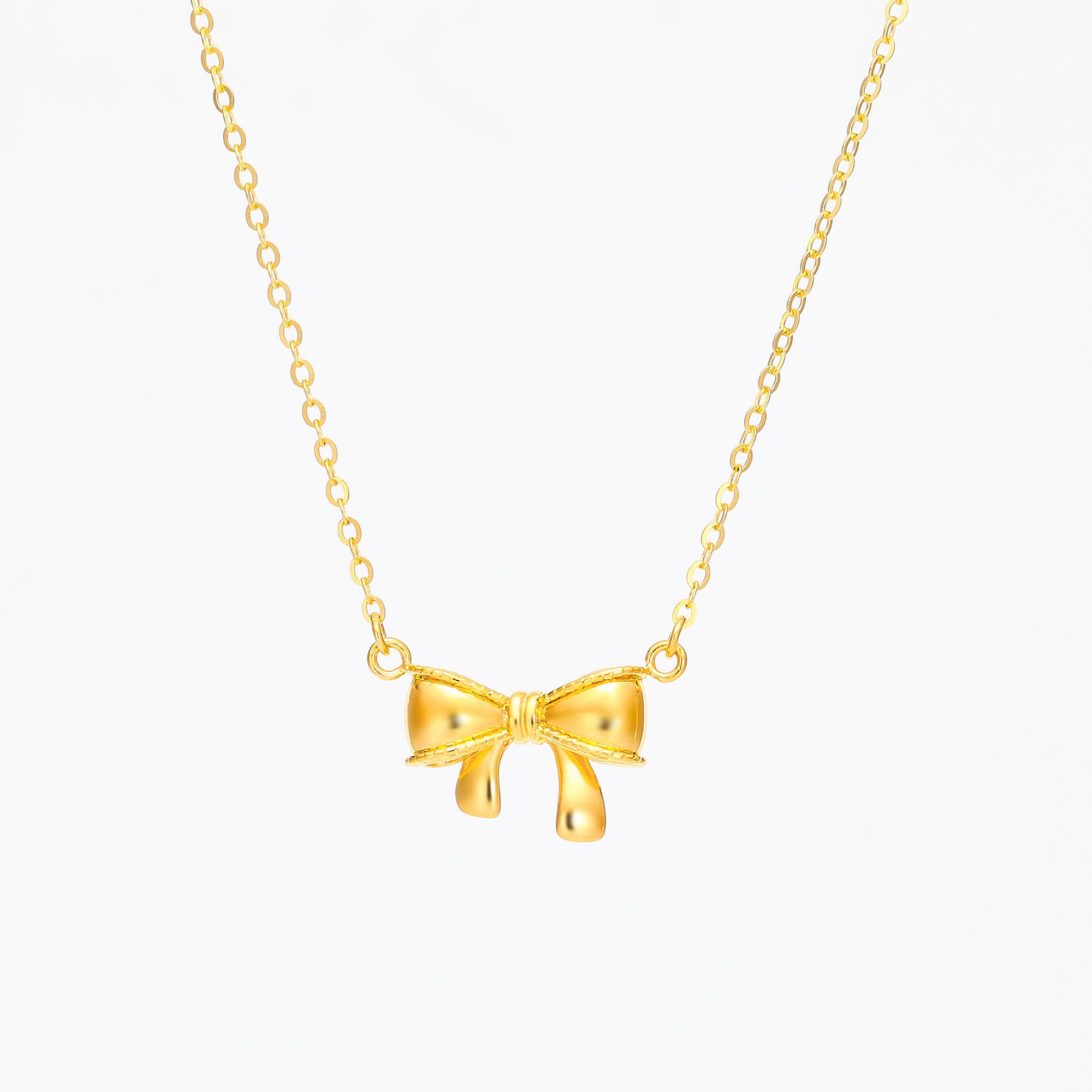 Sweet Bowknot · 5G Gold Necklace