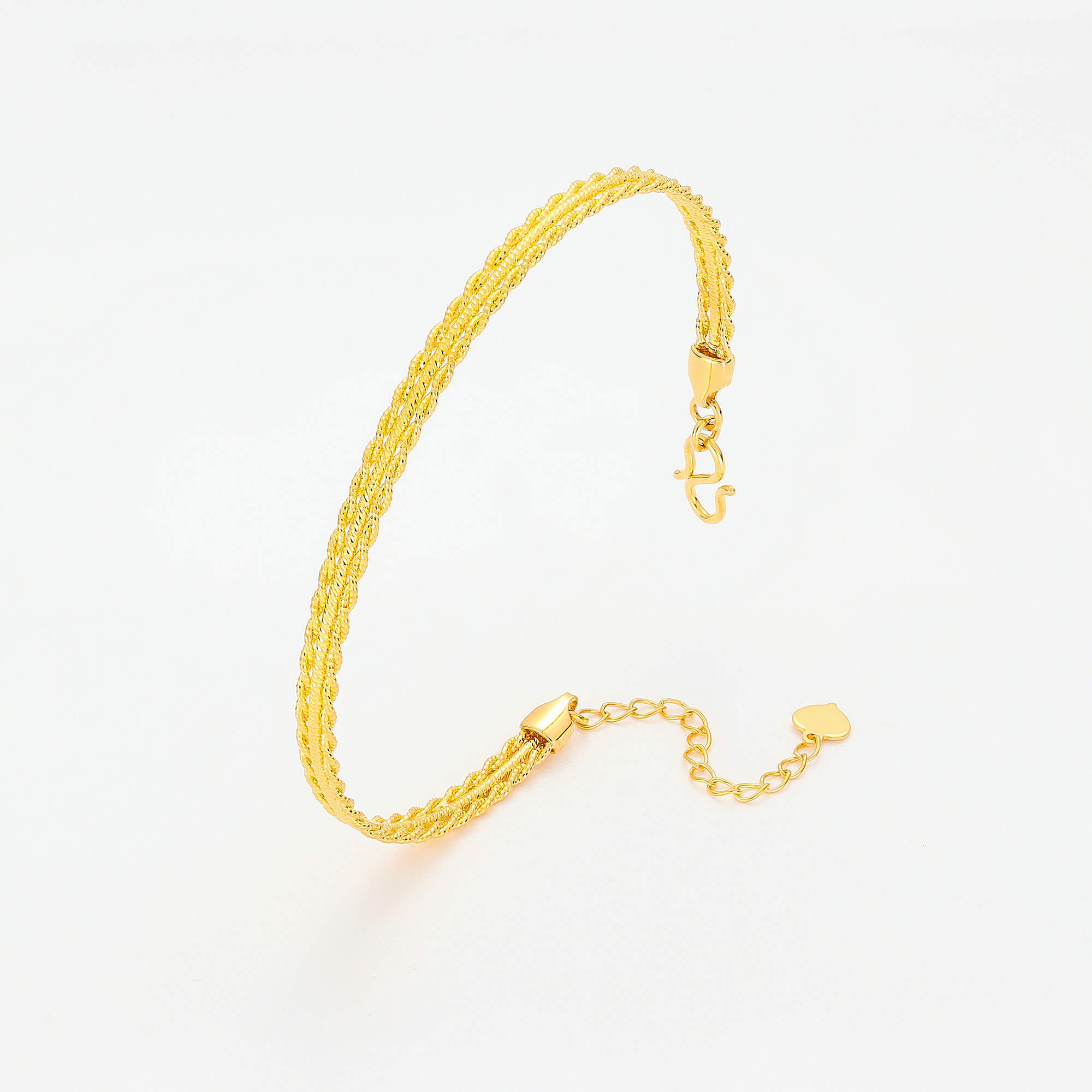 Luxurious Grace Whispers · 5G Gold Filigree Bracelet