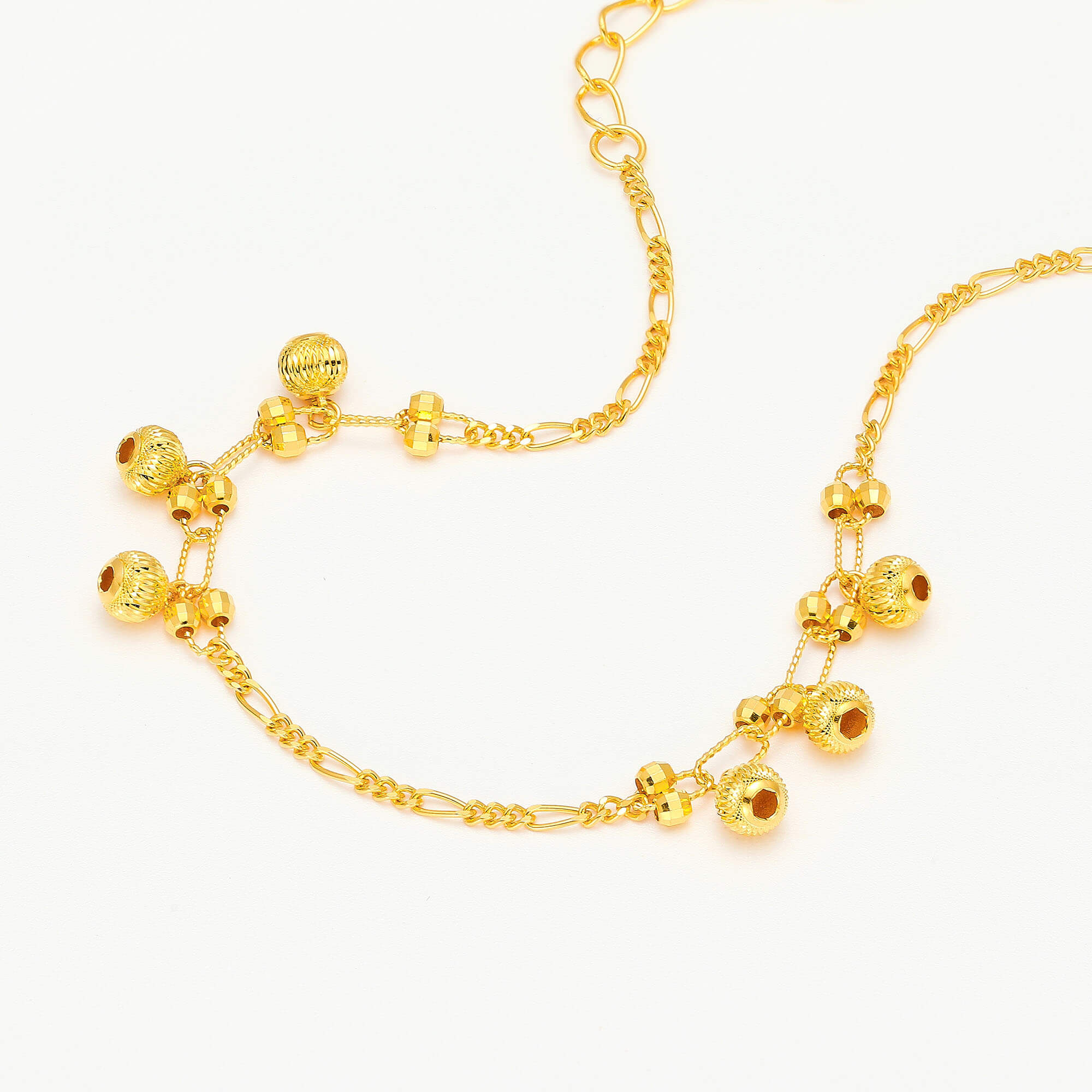 Luxurious Elegance Shining Shadow · 5G Gold Sparkling Bead Bracelet