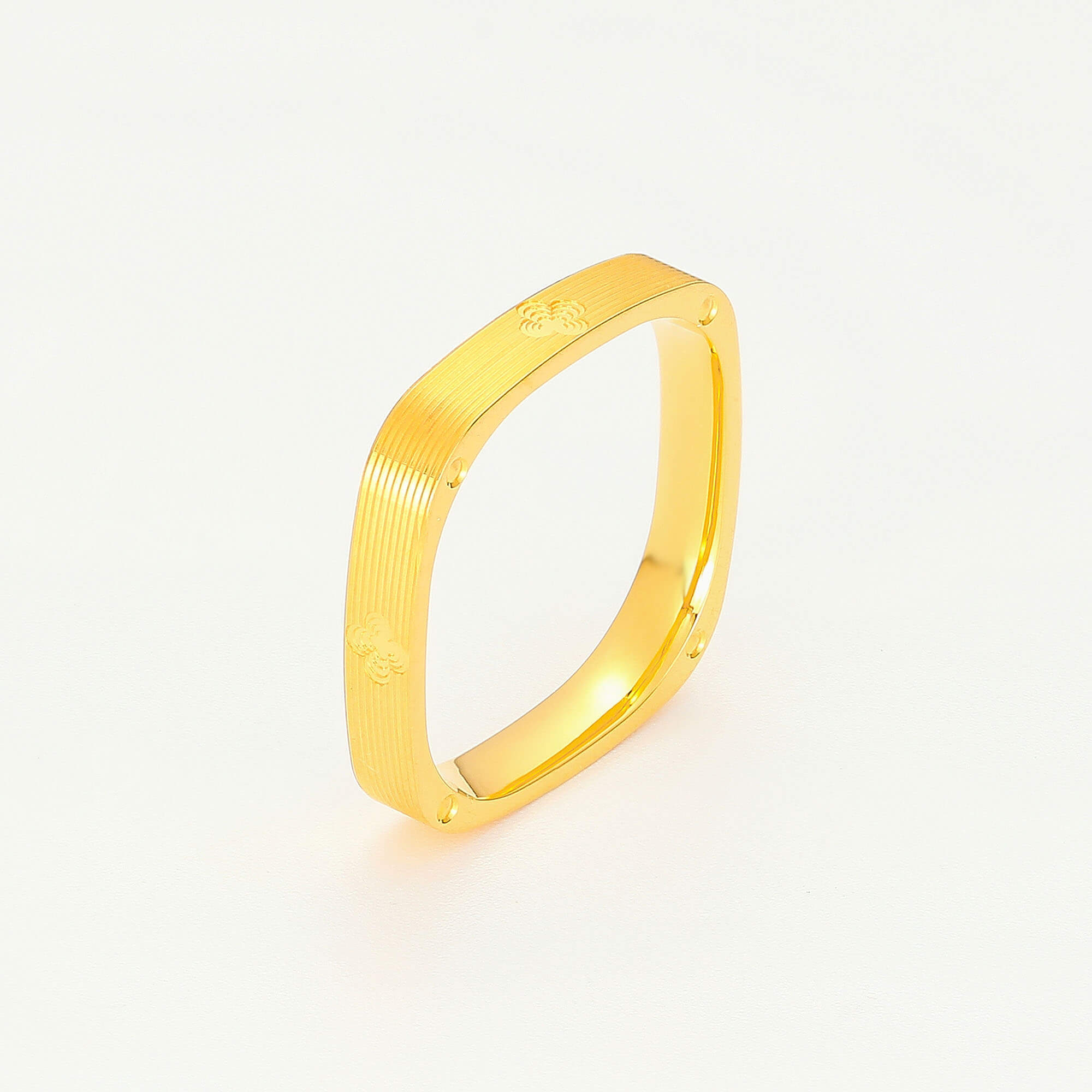 Urban Style · 5G Gold CNC Square Ring