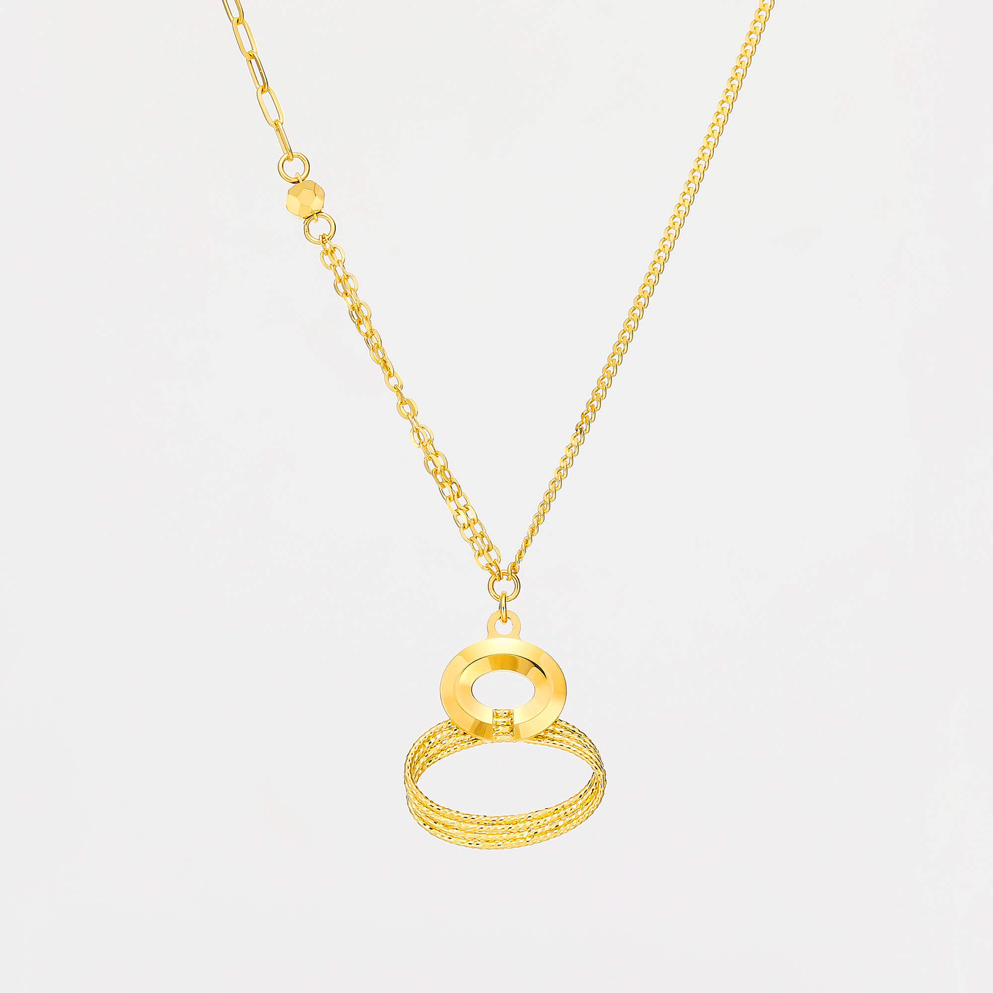 CHIC Fan Series · 5G Gold Gourd Filigree Necklace