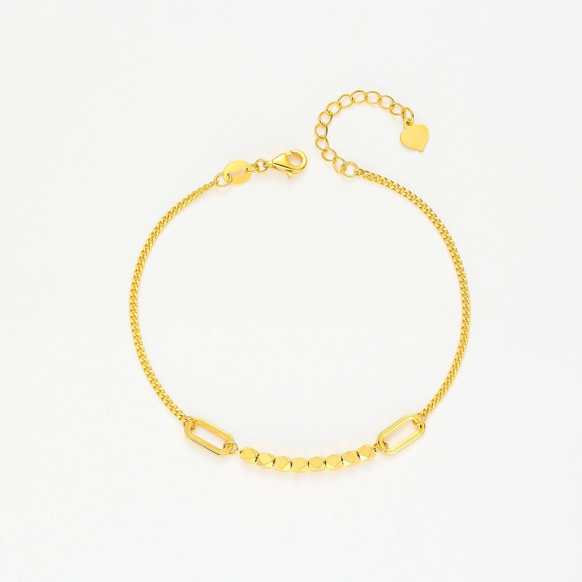 Modern Prism Realm Series · 5G Gold CNC Beaded Bracelet