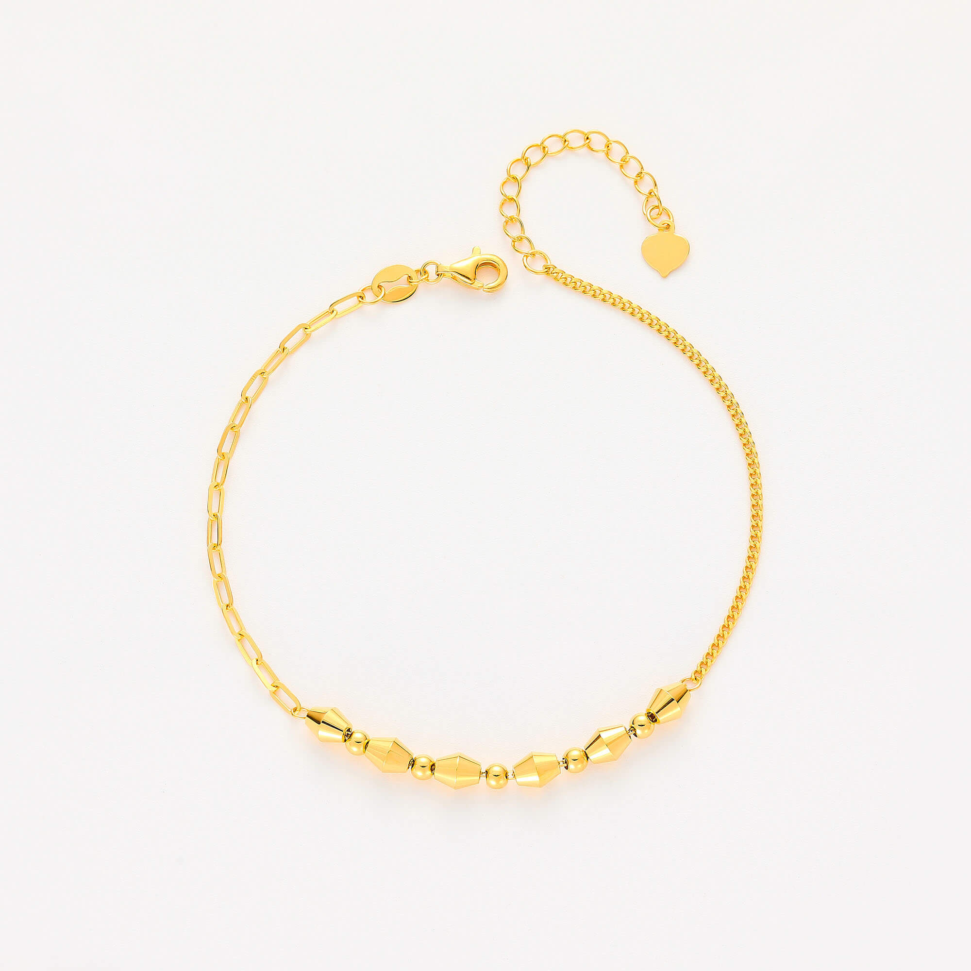 Modern Prism Realm Series · 5G Gold Lucky Bead Bracelet