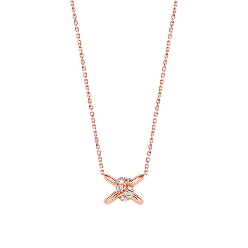 "Jewelry - 18K Gold Diamond - Set Necklace, 'Joyful Moments - Heart - Butterfly' Necklace Set"