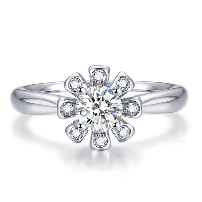 Jewelry - Cluster - set Diamond Ring, Women's Wedding Ring, Sparkling 8 Series - Yiai.