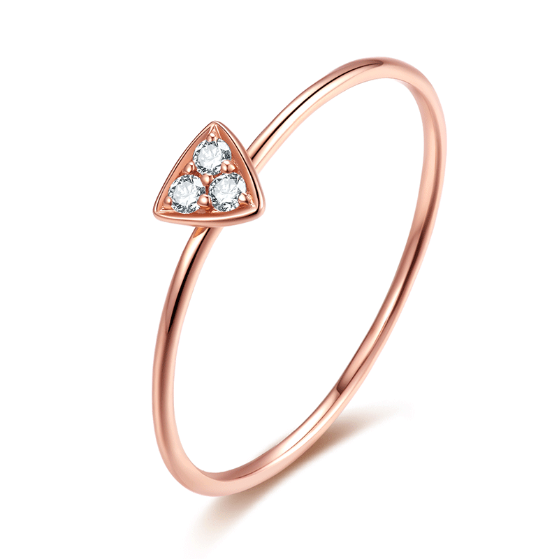 Small diamond cluster ring for women.