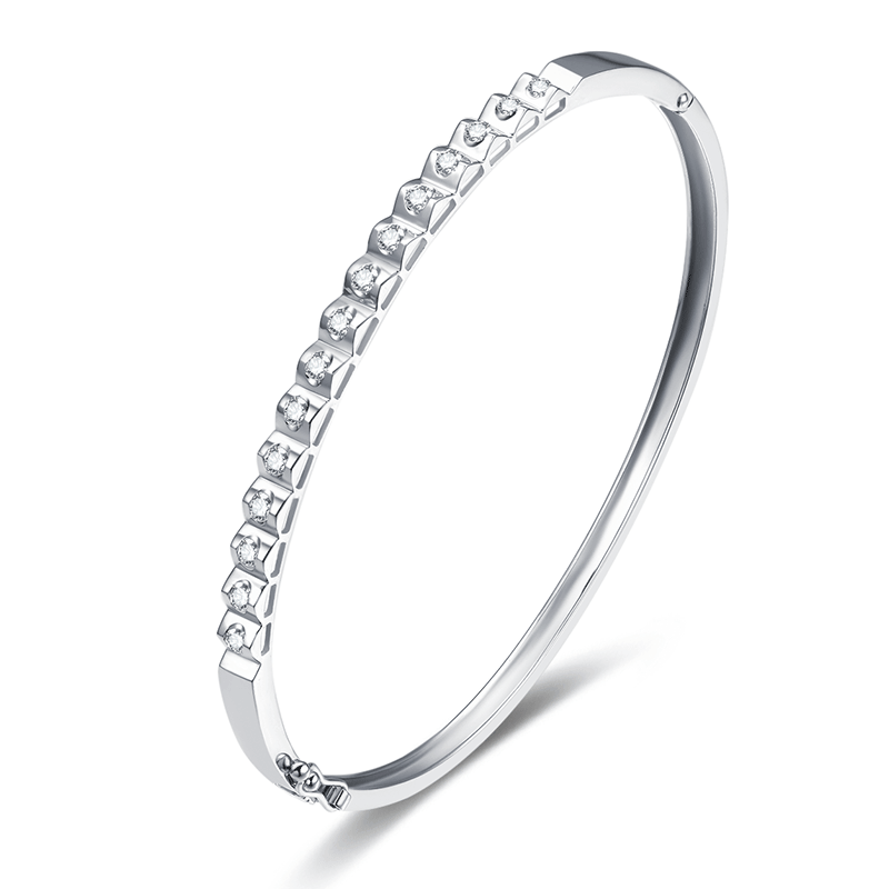 Women's 18K Gold Diamond - set Bracelet (Au750)