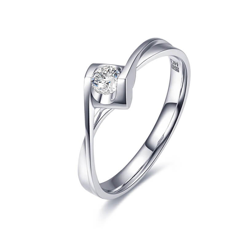 Women's Simple Single - Diamond Engagement and Wedding Ring - Love Sparkles, Love Cares.