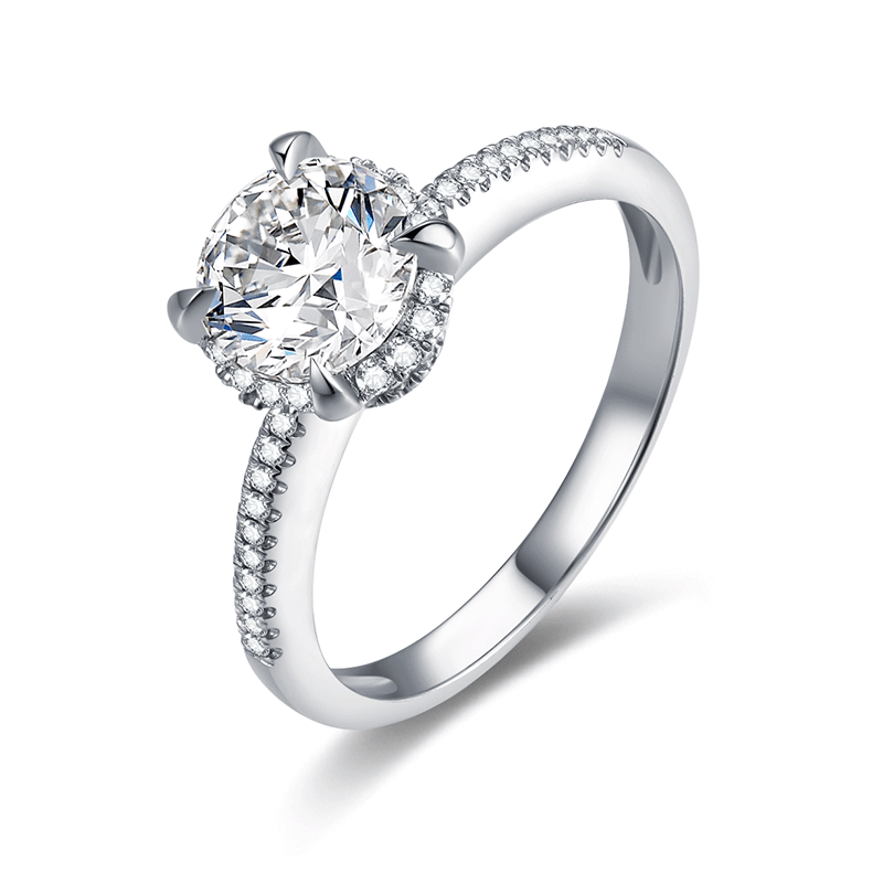  Luxury carat diamond wedding ring for women.