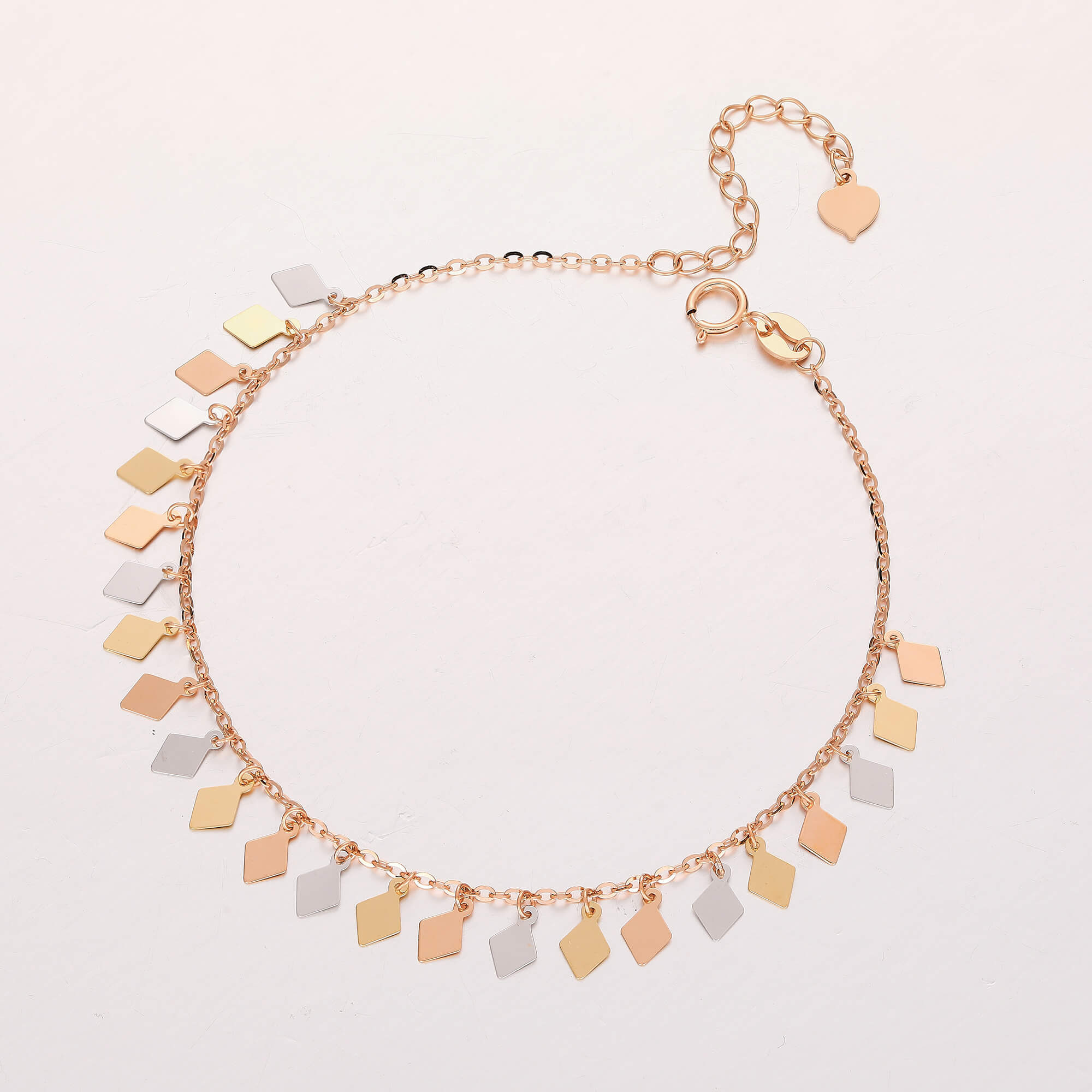 Colorful Prismatic Light Collection · K Gold Tricolor Bracelet