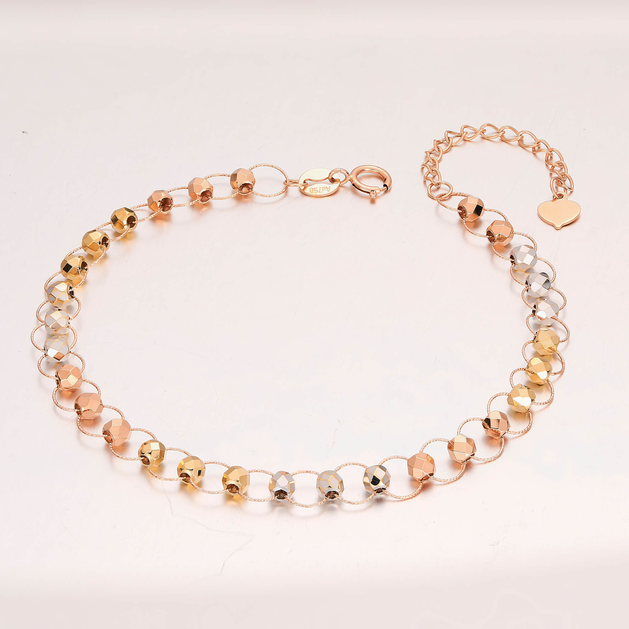 Diamond-Cut Two-Tone - K Gold Bracelet