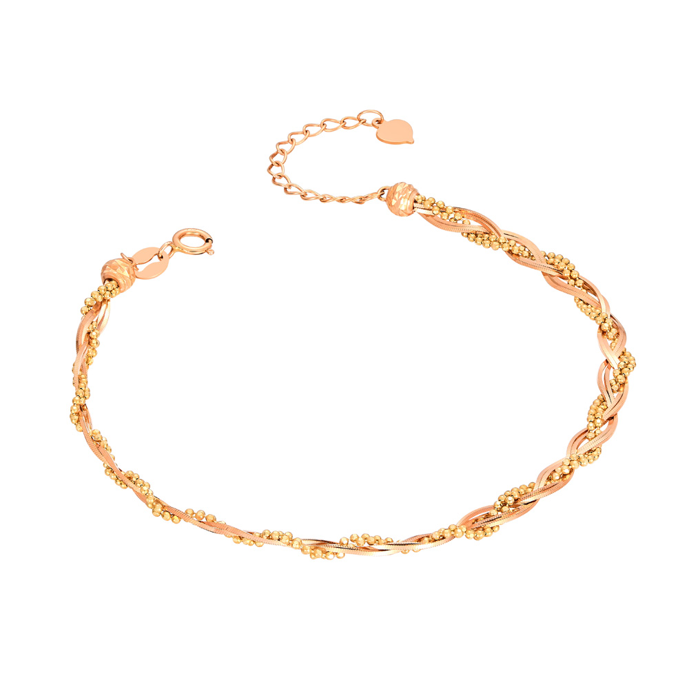 Chain Shadow & Wandering Light - K Gold Bracelet