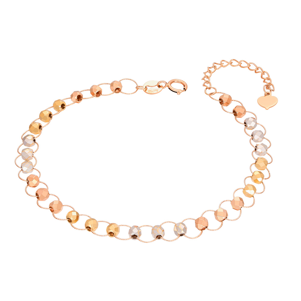 Diamond-Cut Two-Tone - K Gold Bracelet