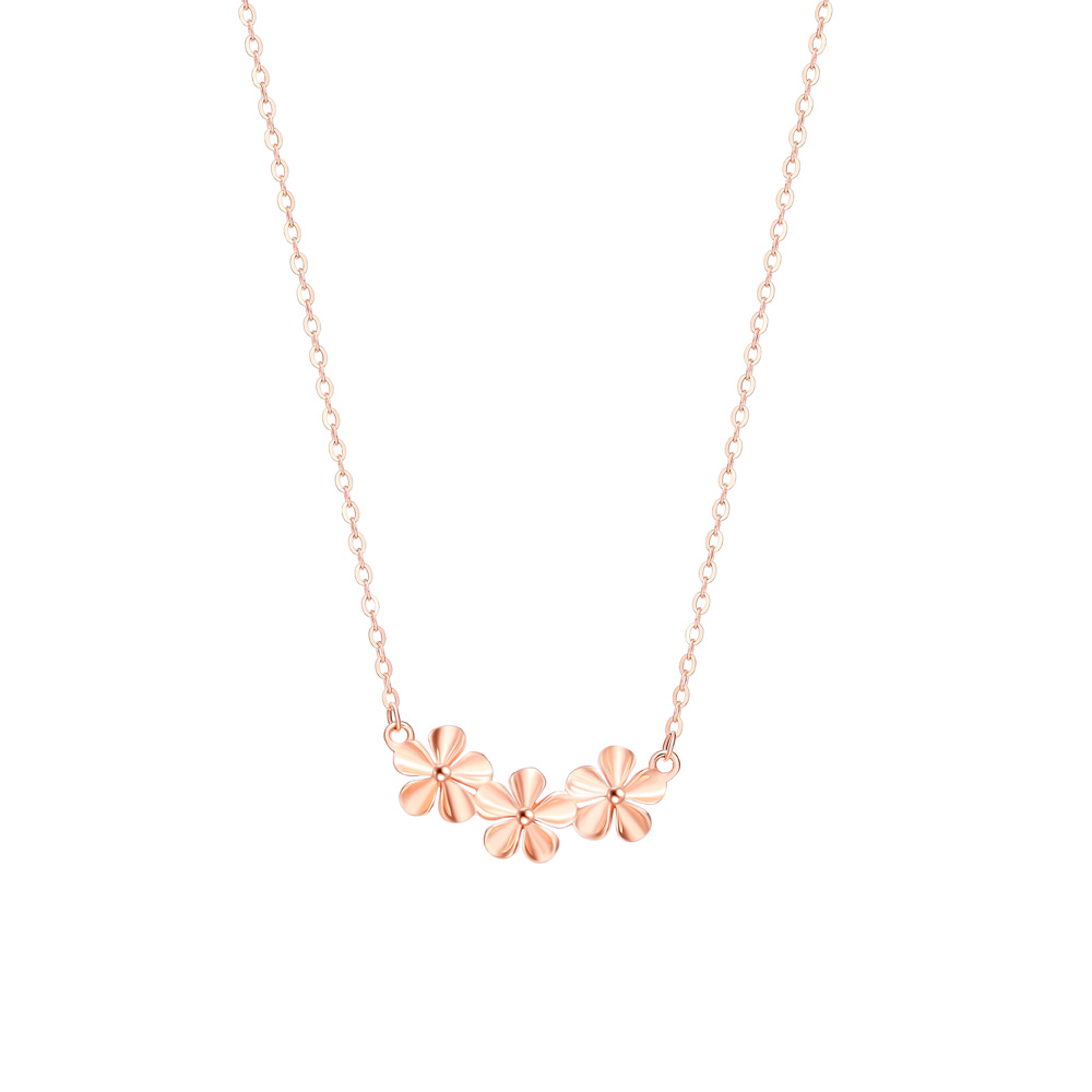 Cherry Blossom Whisper Series · K Gold Necklace