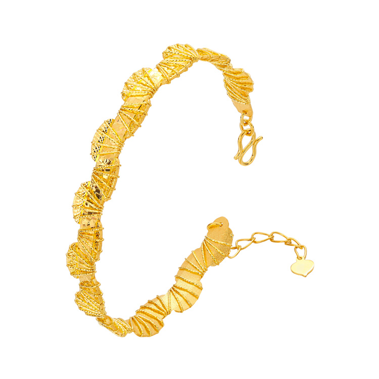 Starlight Ripple·Hard Pure Gold Iridescent Diamond-Cut Collection