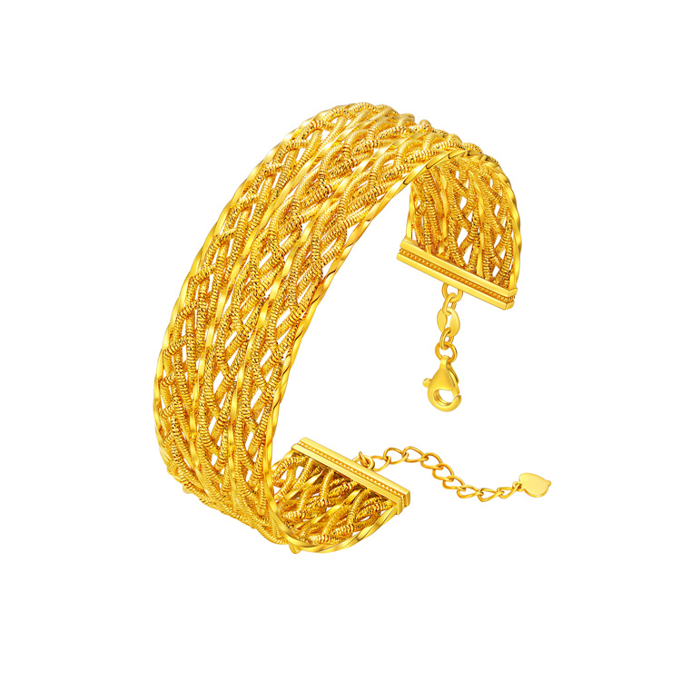Starlight Ripple·Hard Pure Gold Automatic Diamond-Cut Collection