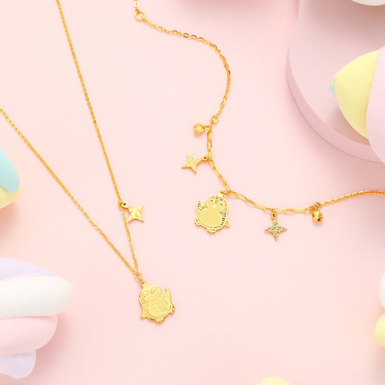 Little Penguin·Hard Pure Gold CNC Collection