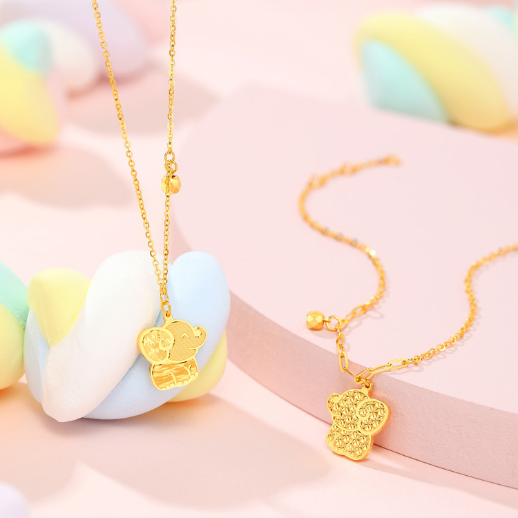 Lucky Dumpling Elephant·Hard Pure Gold CNC Collection